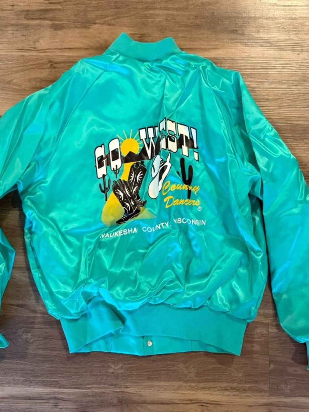 Vintage Go West! 80's West Arc Bomber Jacket